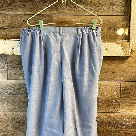 SAG HARBOR Ladies Petite Polyester Rayon Blend Dress Pants Blue Size 16P - Picture 8 of 11